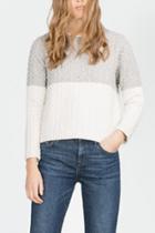 Oasap Fancy Jacquard Round Neck Long Sleeve Sweatshirt