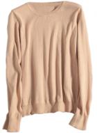 Oasap Women's Solid Round Neck Long Sleeve Knitted Pullover Sweater