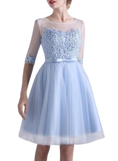Oasap Women's Flower Half Sleeve Cocktail Party Bridesmaid Dress