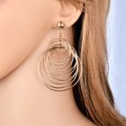 Oasap Round Circle Exaggerated Fashion Earrings