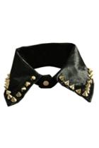 Oasap Collar-shaped Rivet Embellished Necklace