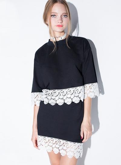 Oasap Fashion 2 Piece High Waist Skirt Set