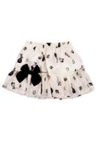 Oasap Rabbit Print Chiffon Skirt