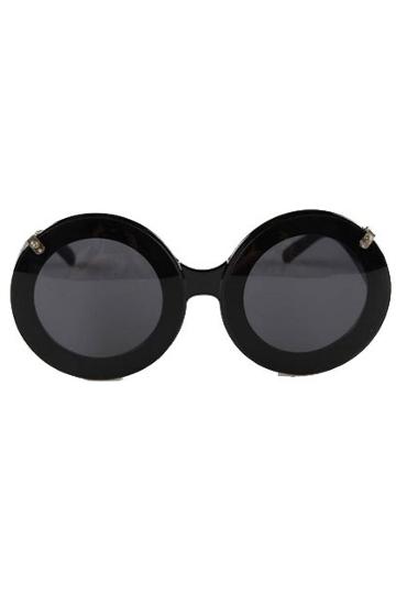 Oasap Distinctive Chic Clamshell Round Sunglasses