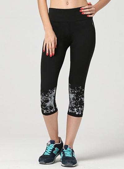 Oasap Dri-fit High Elasticity Skinny Cropped Active Leggings