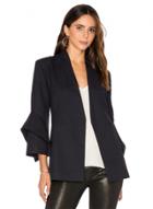 Oasap Fashion Solid Single Button Slim Fit Blazer