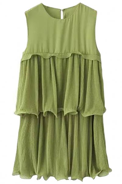 Oasap Sweet Multilayer Cake Shift Tank Dress