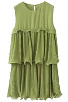 Oasap Sweet Multilayer Cake Shift Tank Dress