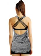 Oasap Fashion Backless Strap Cross Acitive Vest