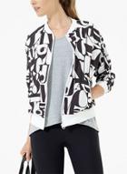 Oasap Fashion Long Sleeve Color Block Bomber Jacket
