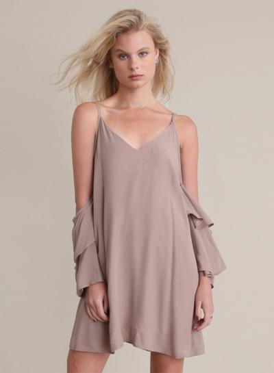 Oasap Simple Off Shoulder Slip Dress