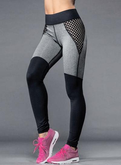 Oasap Women's Fashion Skinny Color Block Ankle Sports Leggings