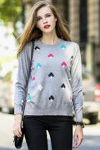 Oasap Fashion Mushroom Knitted Pullover Sweater