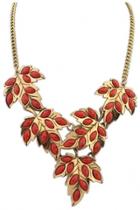 Oasap Fashion Stylish Foliage Pendant Necklace