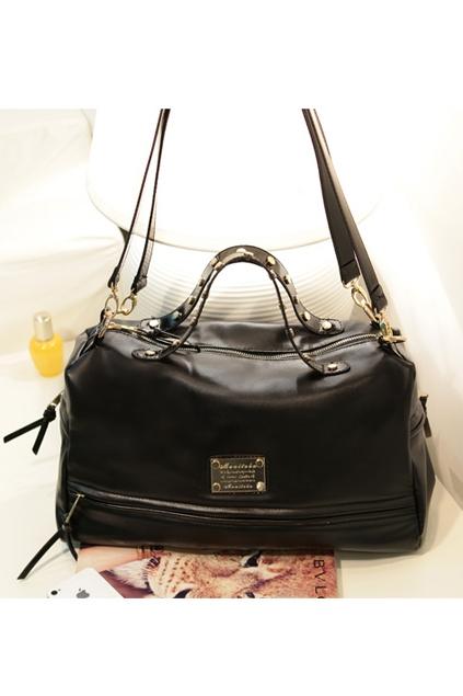Oasap Studs Embellished Double Handle Tote