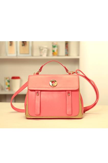 Oasap Metal Embellished Magnetic Snap Shoulder Bag
