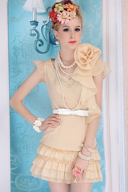Oasap Fungus Design Zipped Mini Skirt