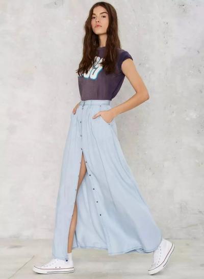 Oasap Cute Preppy Style Denim Shirt