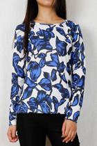 Oasap Chic Floral Printing Pullover Sweatshirt