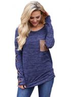 Oasap Round Neck Long Sleeve Lace-up Pullover Blouse