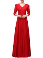 Oasap Women's Fashion Floral Lace Trim Rhinestone Slim Fit Prom Dress