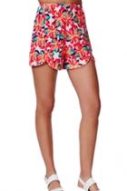 Oasap Cute Floral High-waisted Shorts