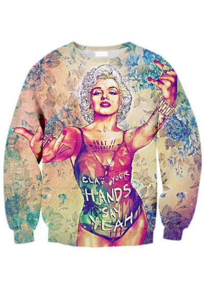 Oasap Clap Your Hands Sweatshirt