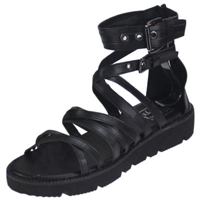 Oasap Open Toe Flat Platform Gladiator Sandals