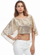 Oasap Mash Sequin Backless Short Sleeve Tee Shirt