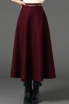 Oasap A-line Wool-blend Skirt