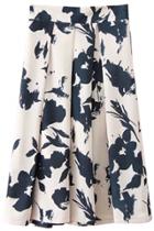 Oasap Sweet Floral A-line Maxi Skirt