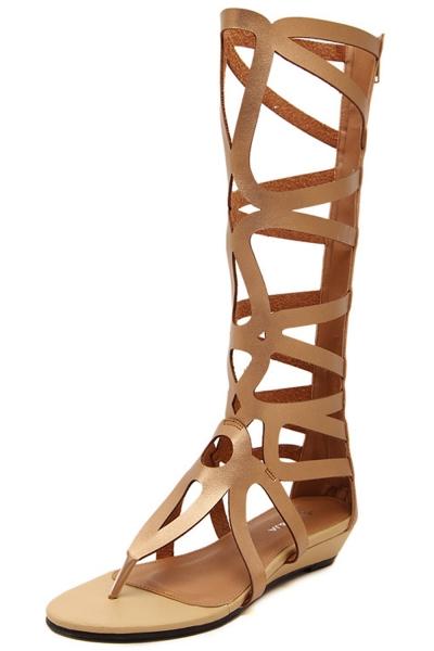 Oasap Charming Zipper Closure Summer Gladiator Sandals