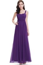Oasap Women's Sleeveless Ruched Bust Empire Waist Long Formal Party Dress