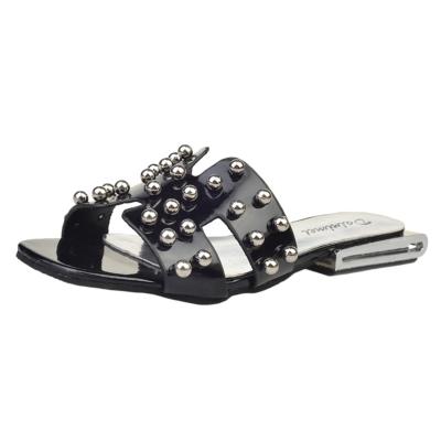 Oasap Fashion Open Toe Hollow Out Low Heels Slippers