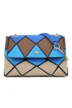 Oasap Chic Color Block Faux Suede Leather Shoulder Bag
