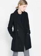 Oasap Women's Faux Wool Shawl Collar A-line Coat