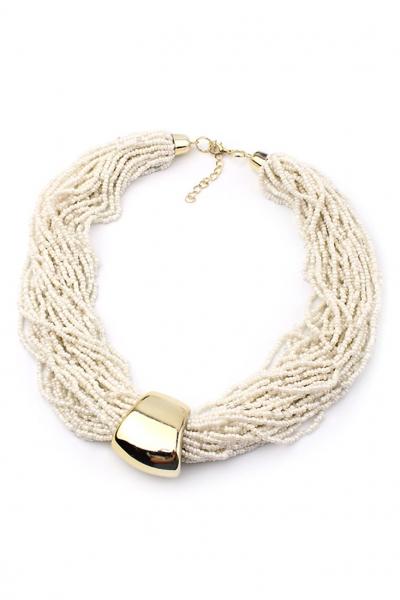 Oasap Stylish Multi-strand Bohemian Faux Stone Necklace For Woman