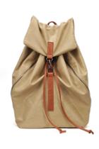 Oasap Color Blocked Backpack With Drawstring