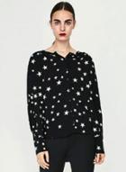 Oasap Fashion Star Printed High Low Shirt