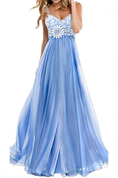 Oasap Fashion Floral Crochet Lace Slip Dress