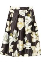 Oasap Floral Printing Zipper Fly A-line Skirt