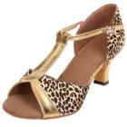 Oasap Women's Peep Toe Mary Jane T-strappy Dancing Shoes