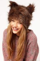 Oasap Faux Fur Ear Shape Christmas Halloween Hat