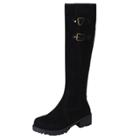 Oasap Solid Color Square Heel Knee-high Boots