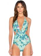 Oasap Women's One Piece Halter Neck Cut Out Waist Swimsuit