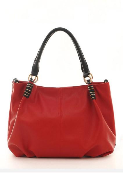 Oasap Retro Leather Shoulder Big Bag