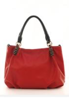 Oasap Retro Leather Shoulder Big Bag