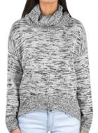 Oasap Women's Fashion Turtle Neck Knitted Pullover Loose Sweater