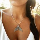 Oasap Fashion Dolphin Tail Collarbone Chain Necklace