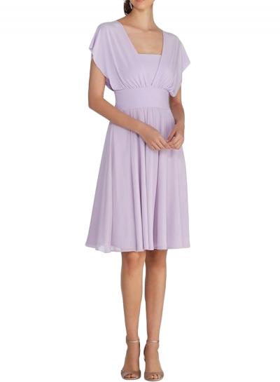 Oasap Elegant Solid Bridesmaid Cocktail Dress